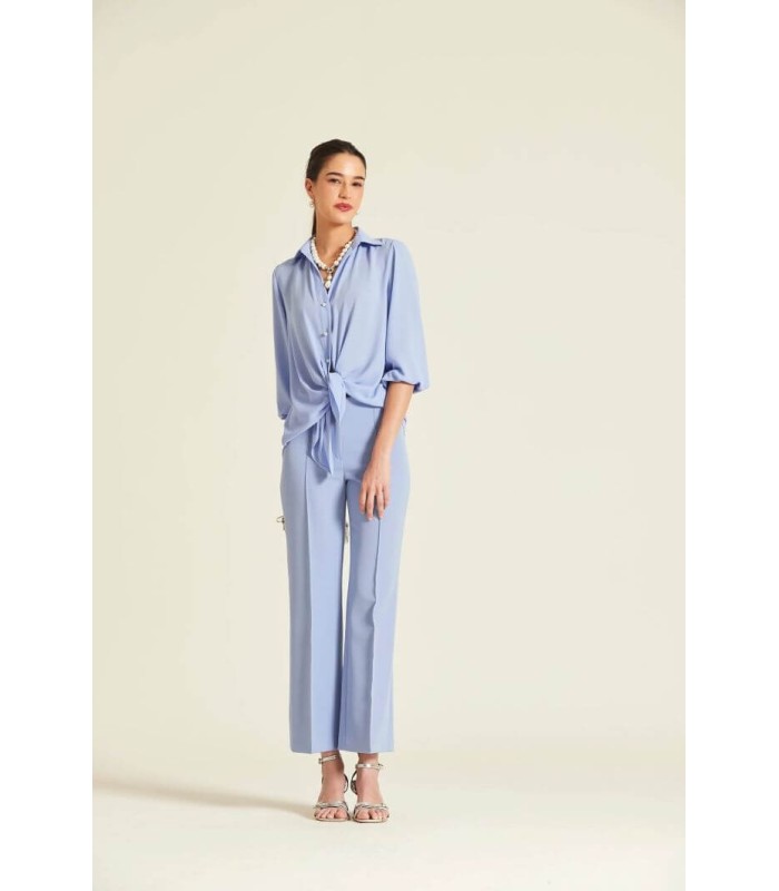 Blusa Básica Blanca Oky Mujer