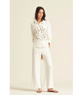 Pantalón Bambula Crudo Oky Mujer