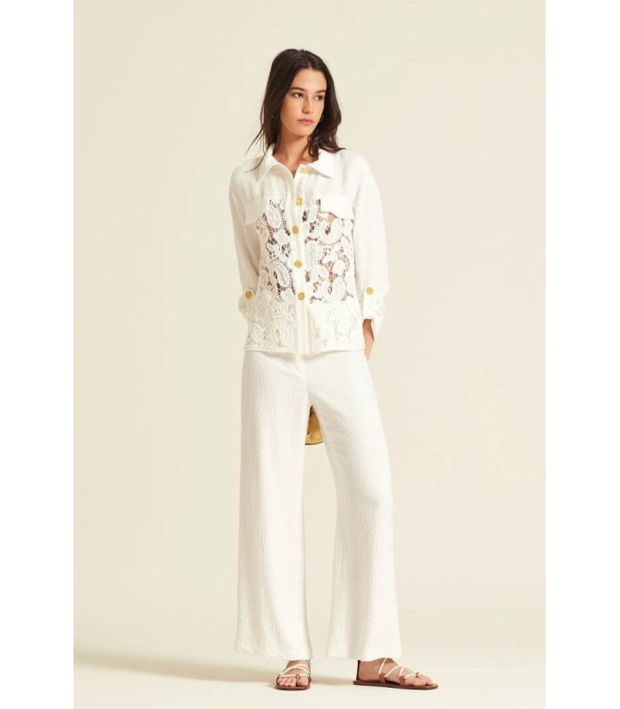 Pantalón Bambula Crudo Oky Mujer