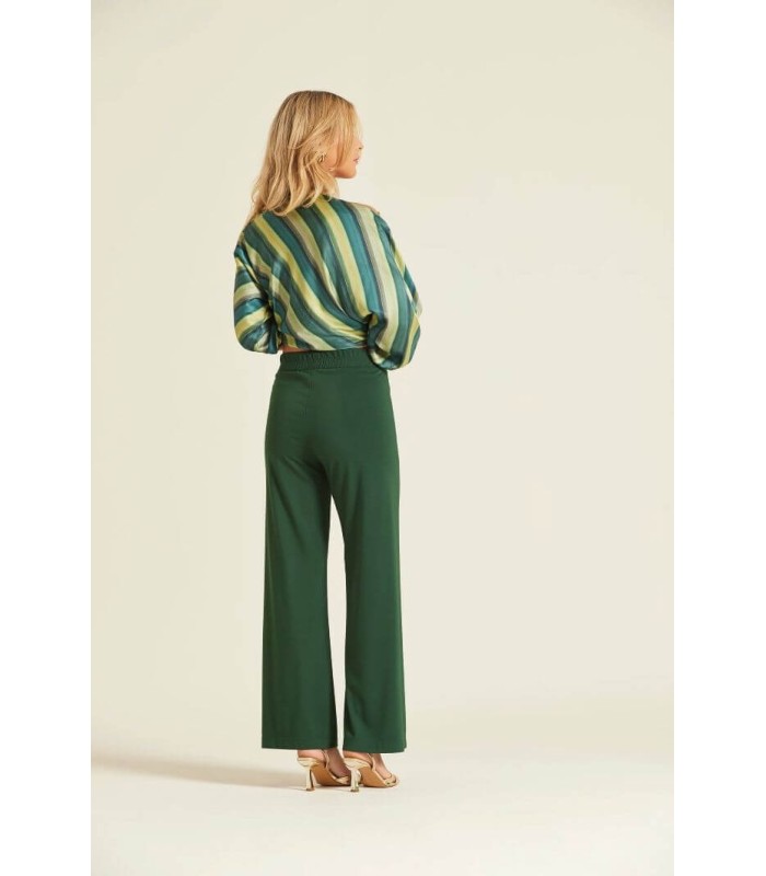 Pantalón Verde Punto Oky Mujer