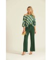 Pantalón Verde Punto Oky Mujer
