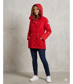 Parka Técnica Roja Fuego Mujer