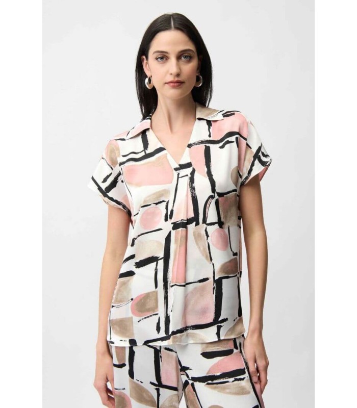 Top Raso Estampado Joseph Ribkoff Mujer