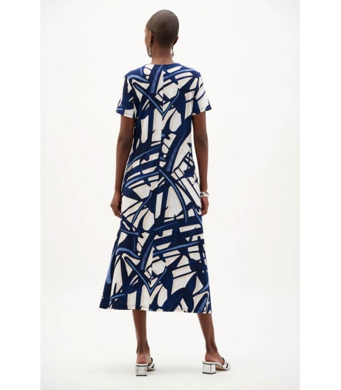 Vestido Abstracto Azules Joseph Ribkoff Mujer