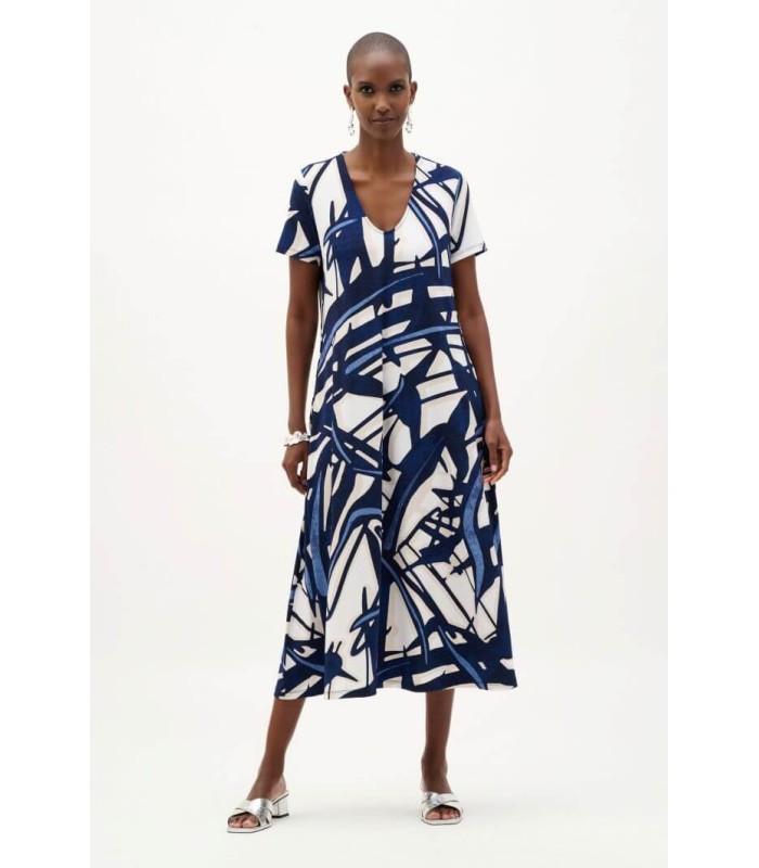 Vestido Abstracto Azules Joseph Ribkoff Mujer