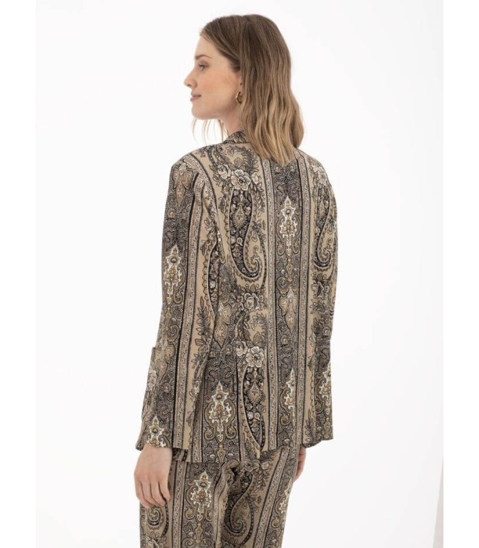 Blazer Estampado Paisley Anna Mora Mujer