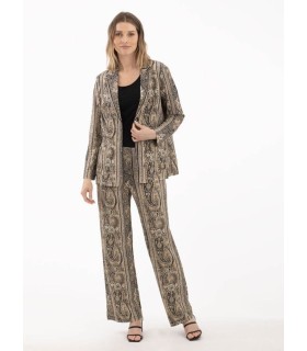 Blazer Estampado Paisley Anna Mora Mujer