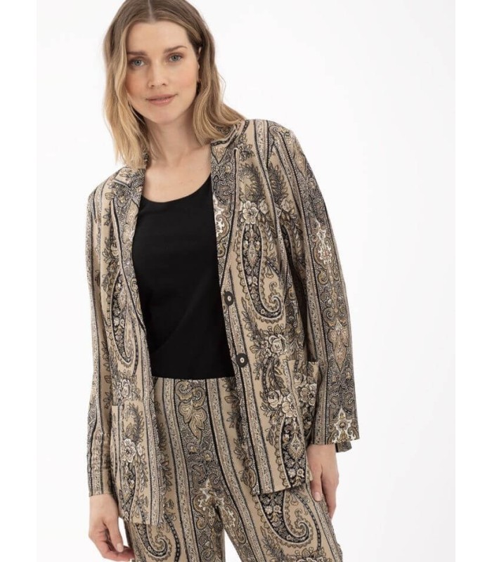Blazer Estampado Paisley Anna Mora Mujer