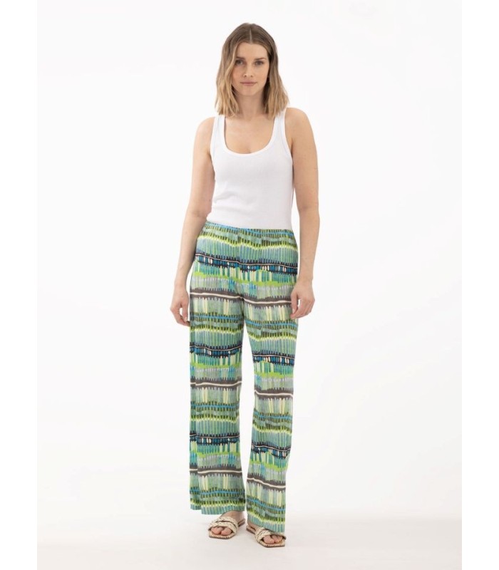 Pantalón Estampado Azules Anna Mora Mujer