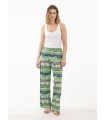 Pantalón Estampado Azules Anna Mora Mujer