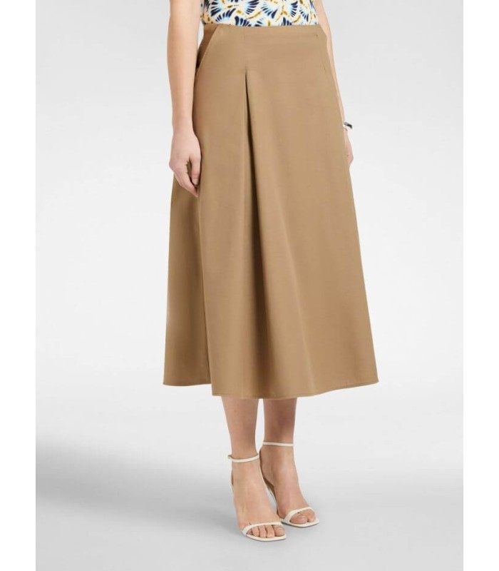 Falda Algodón Camel Elena Miro Mujer