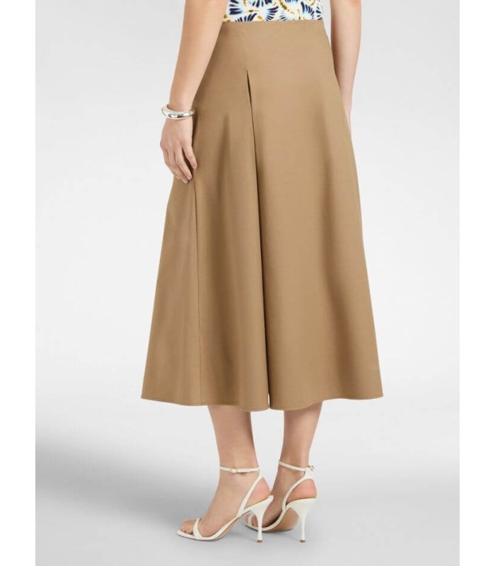 Falda Algodón Camel Elena Miro Mujer