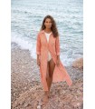 Vestido Largo Estampado Coral Trovels Mujer