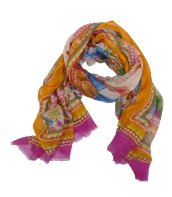 Chal Estampado Flores Noga Mujer