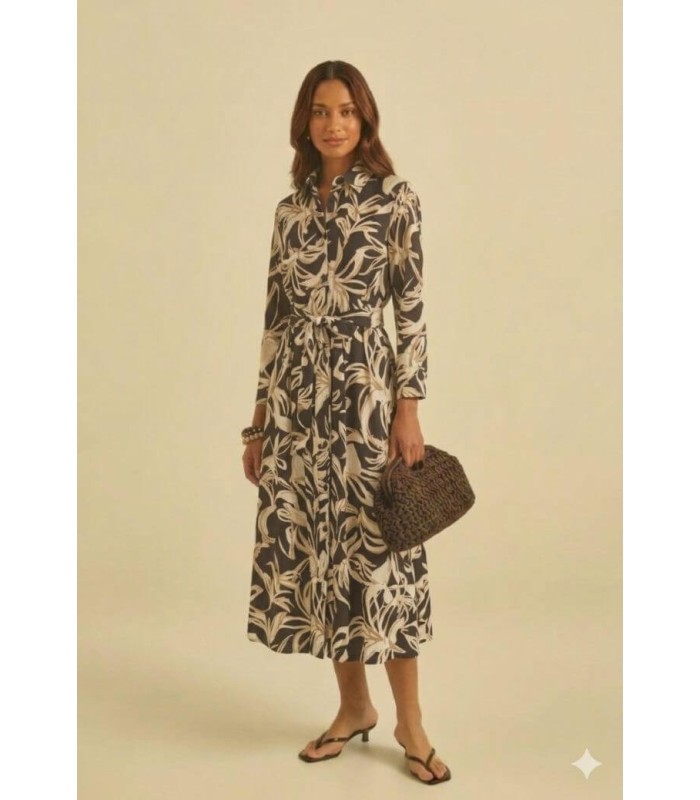 Vestido Estampado Flores Maria Bellentani Mujer