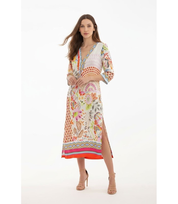 Vestido Estampado Colorido Anna Mora Mujer