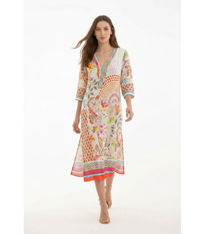Vestido Estampado Colorido Anna Mora Mujer