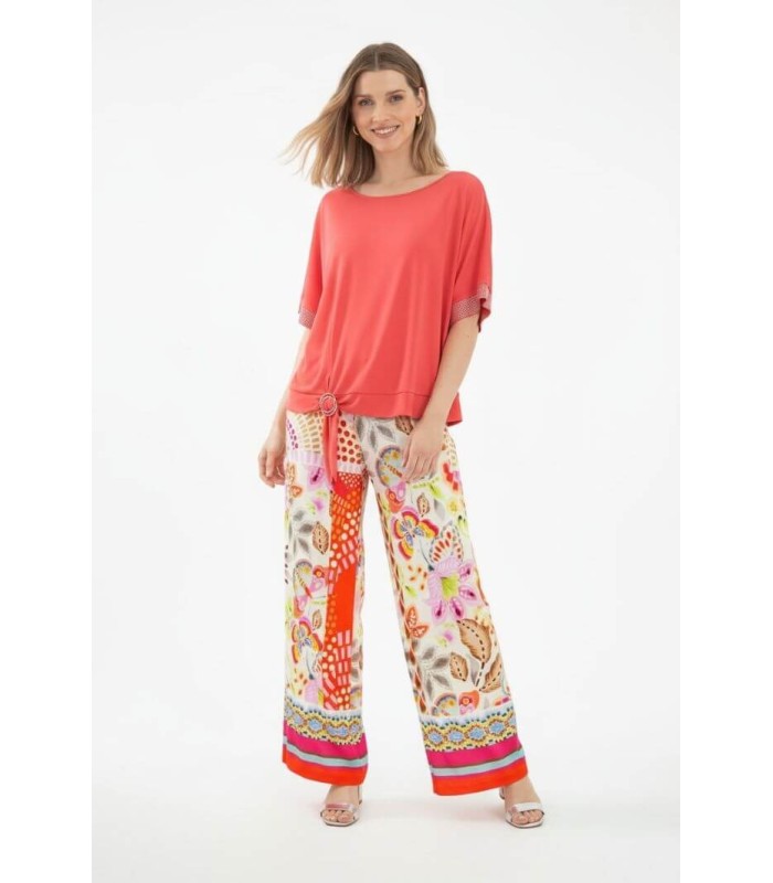 Pantalón Patch Rojo Anna Mora Mujer