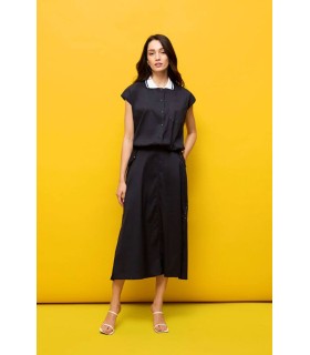 Falda Algodón Marino Civit Mujer