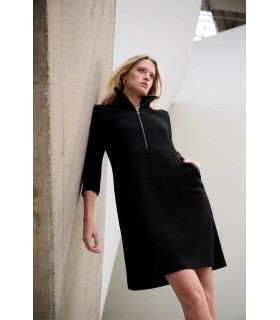 Vestido Negro Punto Joseph Ribkoff Mujer
