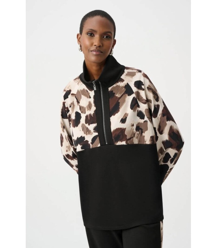 Top Scuba Animal Print Joseph Ribkoff Mujer