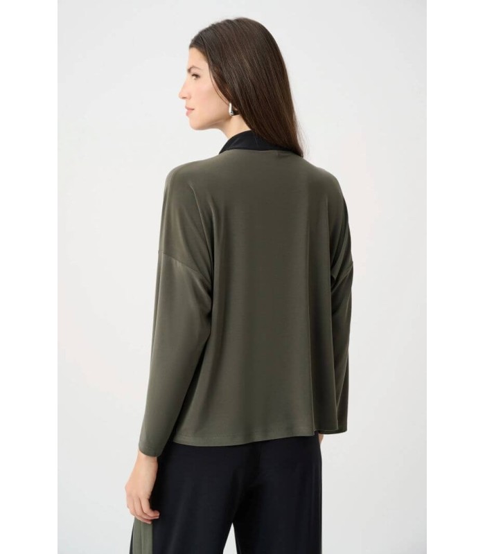 Top Combinado Caqui Negro Joseph Ribkoff Mujer