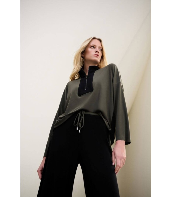 Top Combinado Caqui Negro Joseph Ribkoff Mujer
