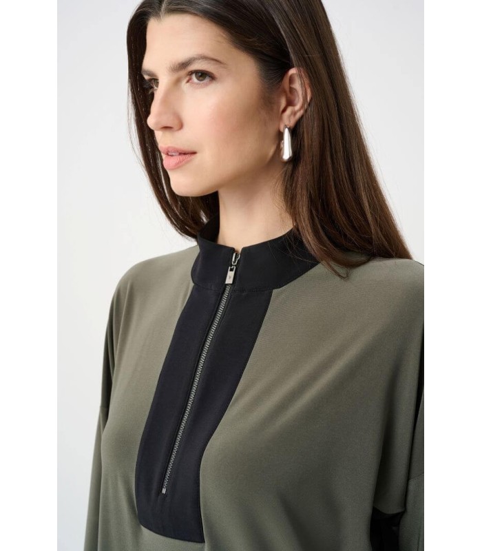 Top Combinado Caqui Negro Joseph Ribkoff Mujer