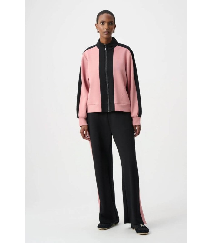 Chaqueta Bloques Rosa Negro Joseph Ribkoff Mujer