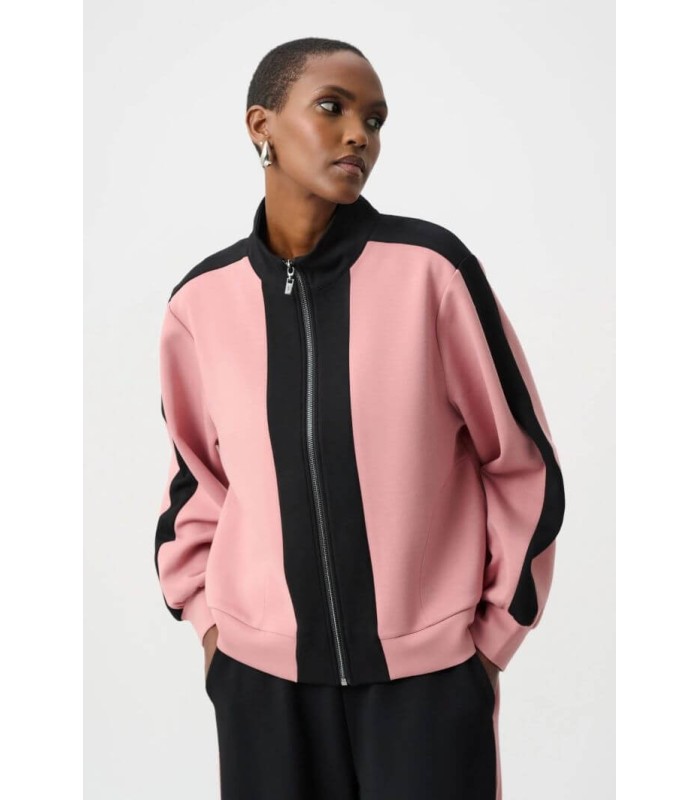 Chaqueta Bloques Rosa Negro Joseph Ribkoff Mujer