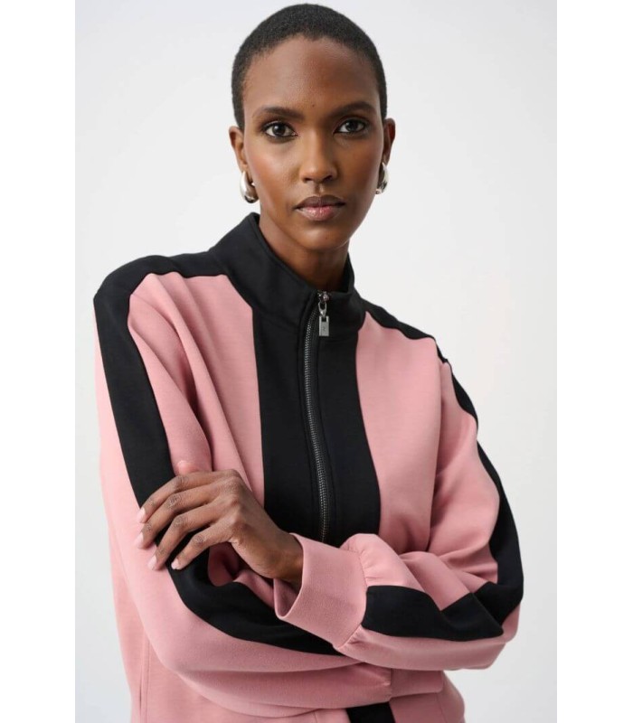 Chaqueta Bloques Rosa Negro Joseph Ribkoff Mujer