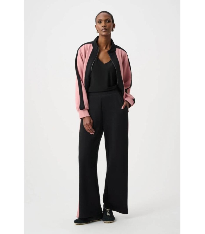 Pantalón Negro Rayas Rosas Joseph Ribkoff Mujer