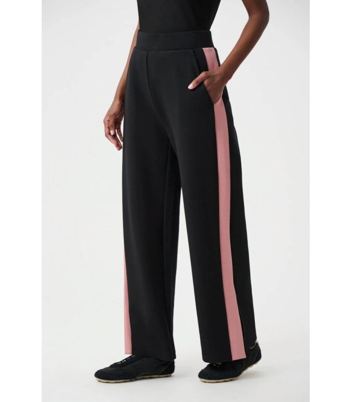 Pantalón Negro Rayas Rosas Joseph Ribkoff Mujer