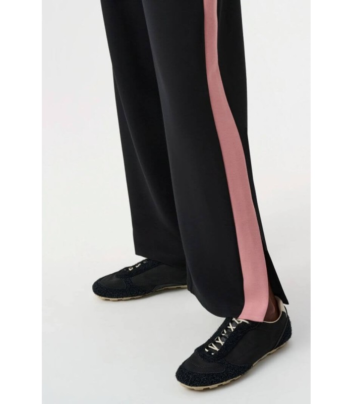 Pantalón Negro Rayas Rosas Joseph Ribkoff Mujer