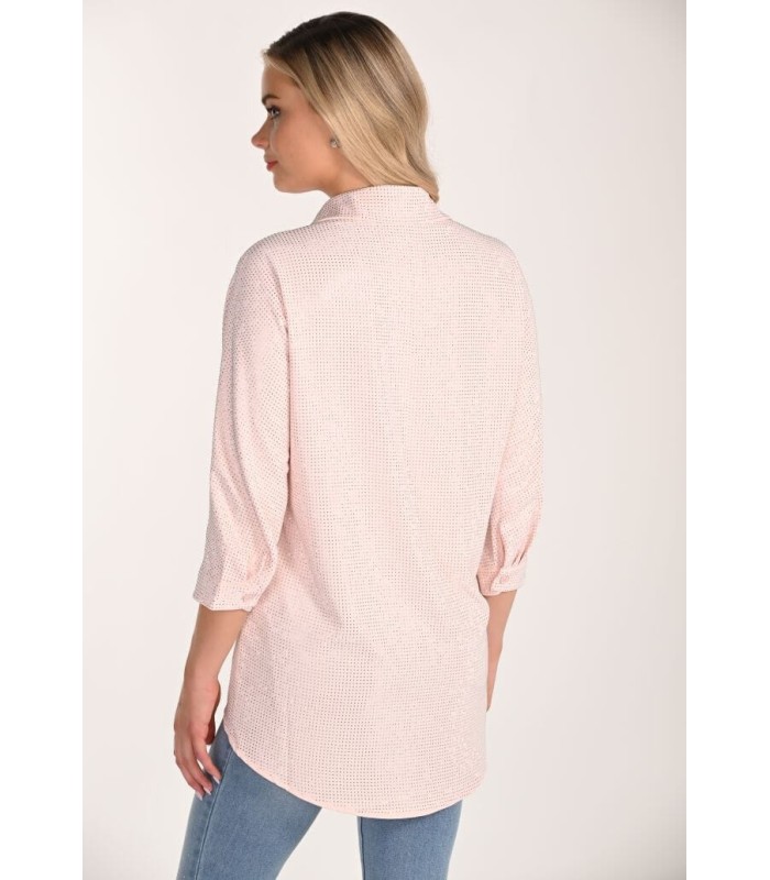 Camisa Rosa Brillo Frank Lyman Mujer