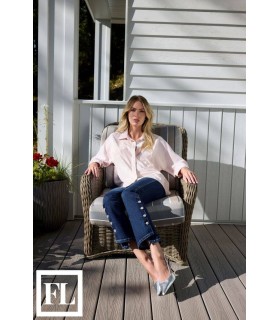 Camisa Rosa Brillo Frank Lyman Mujer