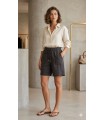 Pantalón Bermudas Lino Trovels Mujer