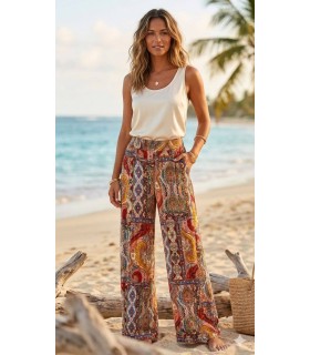 Pantalón Tierras Punto Seda Trovels Mujer