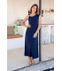 Vestido Marino Hombro Trovels Mujer