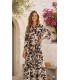 Vestido Estampado Flores Maria Bellentani Mujer