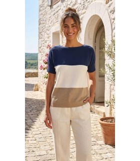 Top Punto Tricolor Maria Bellentani Mujer