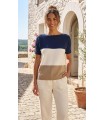Top Punto Tricolor Maria Bellentani Mujer