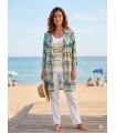 Chaqueta Estampado Verdes Anna Mora Mujer