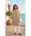 Gabardina Cruzada Camel Elena Miro Mujer