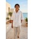 Camisa Blanca Bordada Elena Miro Mujer