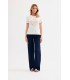 Camiseta Blanca Detalle Dorado Leo&ugo Mujer