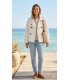 Chaqueta Cruzada Blanca Cinzia Rocca Mujer