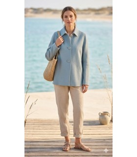 Chaqueta Azul Claro Cinzia Rocca Mujer