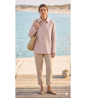 Chaqueta Rosa Claro Cinzia Rocca Mujer