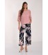 Pantalón Negro Flores Frank Lyman Mujer